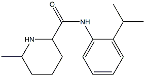 N-(2-isopropylphenyl)-6-methylpiperidine-2-carboxamide Structure