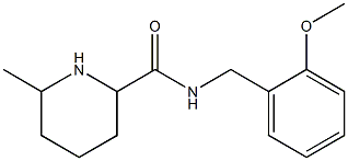 N-(2-methoxybenzyl)-6-methylpiperidine-2-carboxamide Struktur