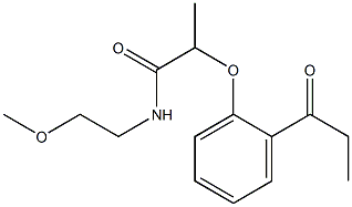 N-(2-methoxyethyl)-2-(2-propanoylphenoxy)propanamide