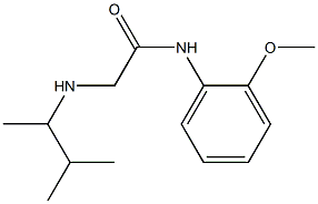 N-(2-methoxyphenyl)-2-[(3-methylbutan-2-yl)amino]acetamide,,结构式