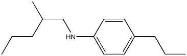 N-(2-methylpentyl)-4-propylaniline Struktur