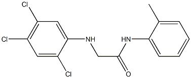 N-(2-methylphenyl)-2-[(2,4,5-trichlorophenyl)amino]acetamide Structure