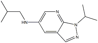 N-(2-methylpropyl)-1-(propan-2-yl)-1H-pyrazolo[3,4-b]pyridin-5-amine 结构式