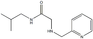 N-(2-methylpropyl)-2-[(pyridin-2-ylmethyl)amino]acetamide Structure