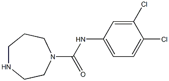 N-(3,4-dichlorophenyl)-1,4-diazepane-1-carboxamide Struktur