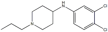 N-(3,4-dichlorophenyl)-1-propylpiperidin-4-amine Struktur