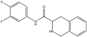 N-(3,4-difluorophenyl)-1,2,3,4-tetrahydroisoquinoline-3-carboxamide Structure