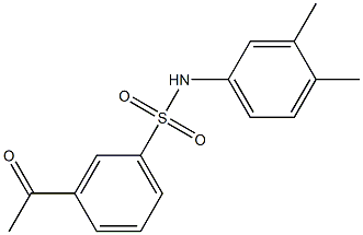 N-(3,4-dimethylphenyl)-3-acetylbenzene-1-sulfonamide