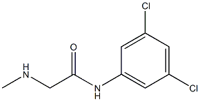 N-(3,5-dichlorophenyl)-2-(methylamino)acetamide Struktur