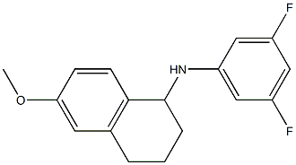 N-(3,5-difluorophenyl)-6-methoxy-1,2,3,4-tetrahydronaphthalen-1-amine 结构式