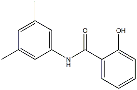 N-(3,5-dimethylphenyl)-2-hydroxybenzamide 化学構造式