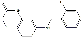 N-(3-{[(2-fluorophenyl)methyl]amino}phenyl)propanamide Struktur