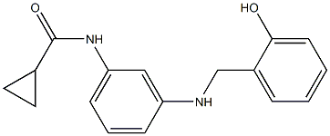N-(3-{[(2-hydroxyphenyl)methyl]amino}phenyl)cyclopropanecarboxamide