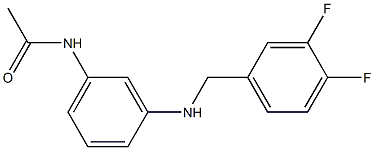 N-(3-{[(3,4-difluorophenyl)methyl]amino}phenyl)acetamide Structure