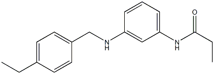 N-(3-{[(4-ethylphenyl)methyl]amino}phenyl)propanamide|