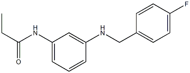 N-(3-{[(4-fluorophenyl)methyl]amino}phenyl)propanamide Structure