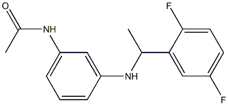 N-(3-{[1-(2,5-difluorophenyl)ethyl]amino}phenyl)acetamide Struktur