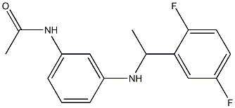 N-(3-{[1-(2,5-difluorophenyl)ethyl]amino}phenyl)acetamide Structure