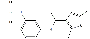 N-(3-{[1-(2,5-dimethylthiophen-3-yl)ethyl]amino}phenyl)methanesulfonamide Struktur