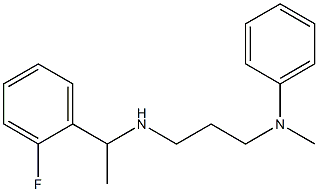 N-(3-{[1-(2-fluorophenyl)ethyl]amino}propyl)-N-methylaniline Structure