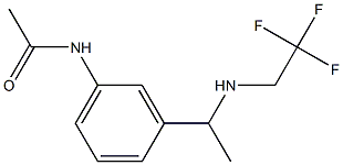 N-(3-{1-[(2,2,2-trifluoroethyl)amino]ethyl}phenyl)acetamide,,结构式