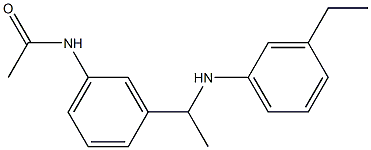 N-(3-{1-[(3-ethylphenyl)amino]ethyl}phenyl)acetamide Struktur