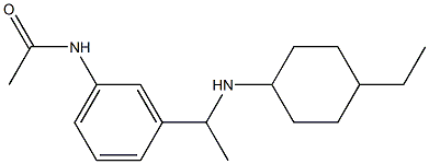  N-(3-{1-[(4-ethylcyclohexyl)amino]ethyl}phenyl)acetamide