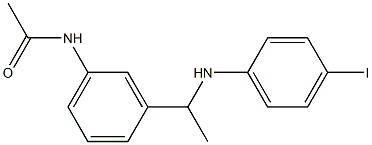 N-(3-{1-[(4-iodophenyl)amino]ethyl}phenyl)acetamide Struktur