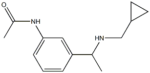  N-(3-{1-[(cyclopropylmethyl)amino]ethyl}phenyl)acetamide