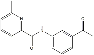 N-(3-acetylphenyl)-6-methylpyridine-2-carboxamide Struktur