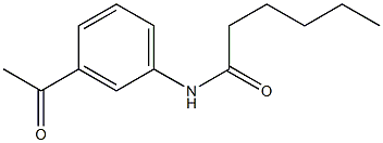 N-(3-acetylphenyl)hexanamide 结构式