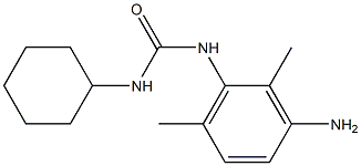 N-(3-amino-2,6-dimethylphenyl)-N'-cyclohexylurea,,结构式