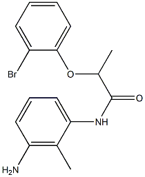 N-(3-amino-2-methylphenyl)-2-(2-bromophenoxy)propanamide Struktur