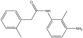 N-(3-amino-2-methylphenyl)-2-(2-methylphenyl)acetamide 化学構造式