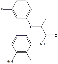 N-(3-amino-2-methylphenyl)-2-(3-fluorophenoxy)propanamide 结构式