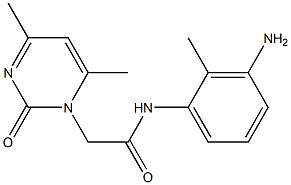 N-(3-amino-2-methylphenyl)-2-(4,6-dimethyl-2-oxopyrimidin-1(2H)-yl)acetamide Structure