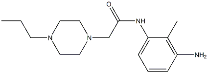 N-(3-amino-2-methylphenyl)-2-(4-propylpiperazin-1-yl)acetamide Structure