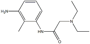 N-(3-amino-2-methylphenyl)-2-(diethylamino)acetamide Struktur