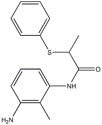 N-(3-amino-2-methylphenyl)-2-(phenylsulfanyl)propanamide Struktur