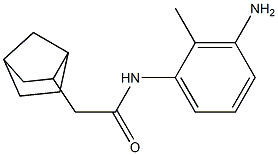 N-(3-amino-2-methylphenyl)-2-{bicyclo[2.2.1]heptan-2-yl}acetamide Struktur