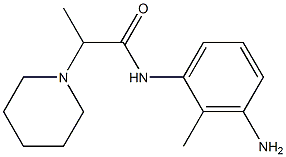 N-(3-amino-2-methylphenyl)-2-piperidin-1-ylpropanamide,,结构式