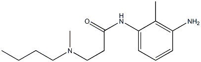 N-(3-amino-2-methylphenyl)-3-[butyl(methyl)amino]propanamide Structure