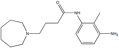 N-(3-amino-2-methylphenyl)-4-azepan-1-ylbutanamide Struktur