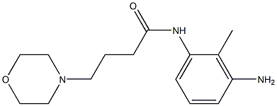 N-(3-amino-2-methylphenyl)-4-morpholin-4-ylbutanamide Structure