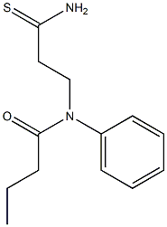 N-(3-amino-3-thioxopropyl)-N-phenylbutanamide 结构式