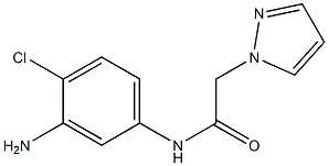 N-(3-amino-4-chlorophenyl)-2-(1H-pyrazol-1-yl)acetamide Struktur
