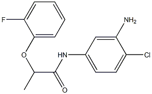 N-(3-amino-4-chlorophenyl)-2-(2-fluorophenoxy)propanamide 结构式