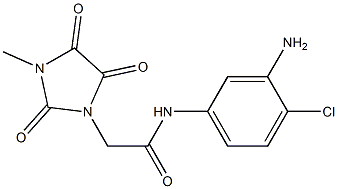 N-(3-amino-4-chlorophenyl)-2-(3-methyl-2,4,5-trioxoimidazolidin-1-yl)acetamide
