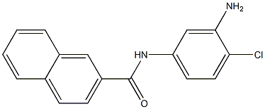 N-(3-amino-4-chlorophenyl)-2-naphthamide Struktur