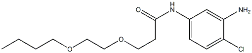 N-(3-amino-4-chlorophenyl)-3-(2-butoxyethoxy)propanamide Struktur